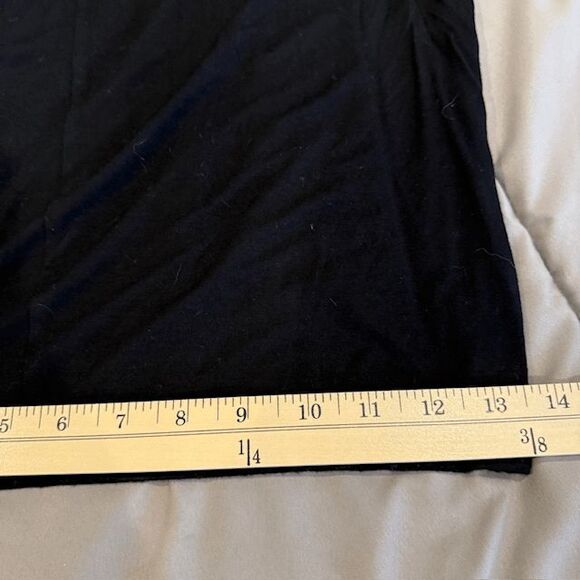 Eileen Fisher Viscose Stretch Jersey Cropped Jumpsuit Black Side Pockets Size 1X - Picture 11 of 12